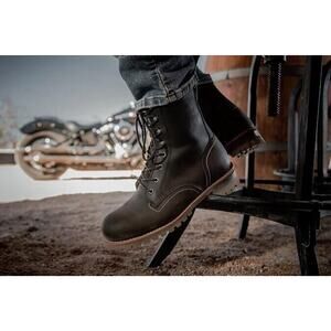 Harley-Davidson Men's Bentler 7.5-Inch Motorcycle‎ Boots Size 12 Black Leather